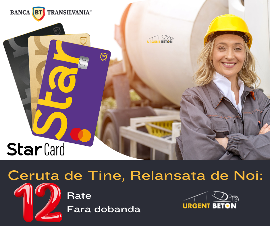 Ceruta de tine, Relansata de noi: Plata in 12 rate cu cardul Star BT de la Banca Transilvania revine!
